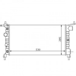 Radiateur refroidissement du moteur Opel Corsa B 93-00