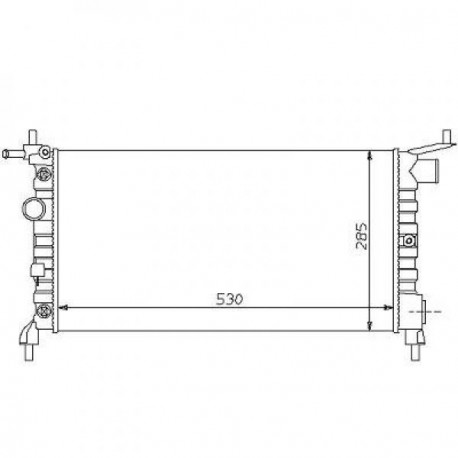 Radiateur refroidissement du moteur Opel Corsa B 93-00