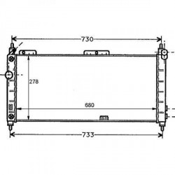 Radiateur refroidissement du moteur Opel Corsa B 93-00 Opel Tigra 94-00