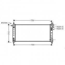 Radiateur refroidissement du moteur Opel Corsa B 93-00