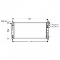 Radiateur refroidissement du moteur Opel Corsa B 93-00