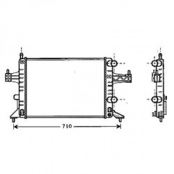 Radiateur refroidissement du moteur Opel Corsa C 00-03