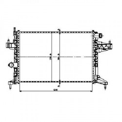 Radiateur refroidissement du moteur Opel Tigra Twin Top apres 2004