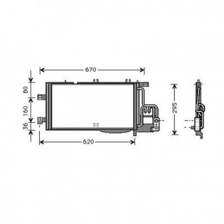  Condenseur OPEL CORSA C. tous mod. D 