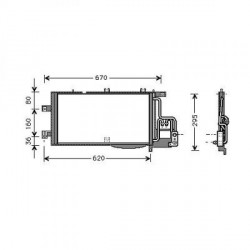  Condenseur OPEL CORSA C. tous mod. D 