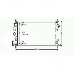 Radiateur refroidissement du moteur Opel Insignia apres 2008