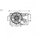 Ventilateur refroidissement du moteur Opel Meriva apres 2006 Opel Meriva apres 2006