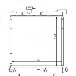 Radiateur refroidissement du moteur Chrysler Voyager 91-95