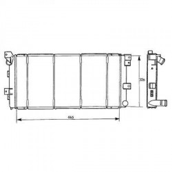 Radiateur refroidissement du moteur Chrysler Voyager 96-01