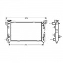  Radiateur Eau CHRYSLER VOYAGER. 3.3.3.8.M/A.+/-AC 