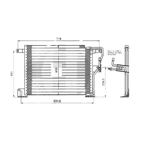  Condenseur GRAN.CHEROKEE. 