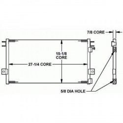  Condenseur VOYAGER. pour simple Berline 