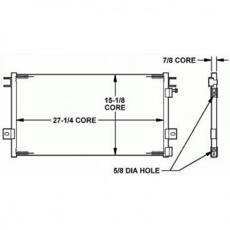  Condenseur VOYAGER. pour simple Berline 