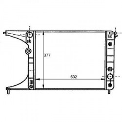 Radiateur refroidissement du moteur Opel Omega B 94-99