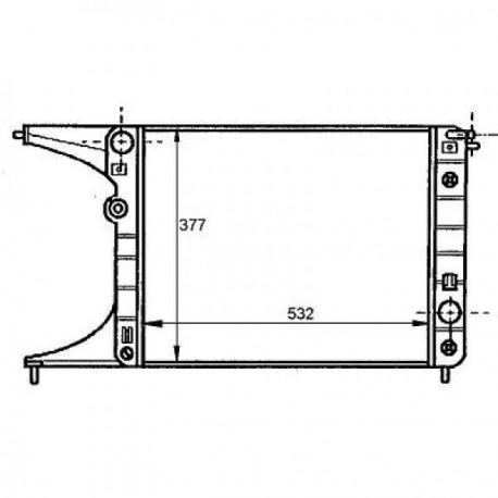Radiateur refroidissement du moteur Opel Omega B 94-99