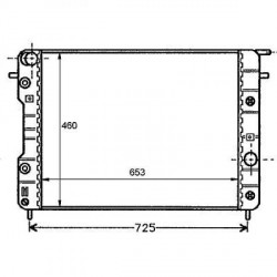 Radiateur refroidissement du moteur Opel Omega B apres 1999 Opel Omega B apres 1999