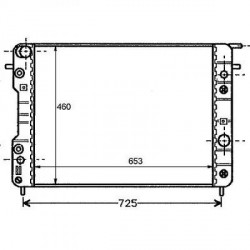 Radiateur refroidissement du moteur Opel Omega B 94-99 Opel Omega B apres 1999