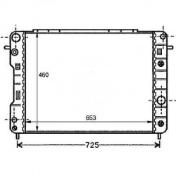 Radiateur refroidissement du moteur Opel Omega B apres 1999 Opel Omega B apres 1999