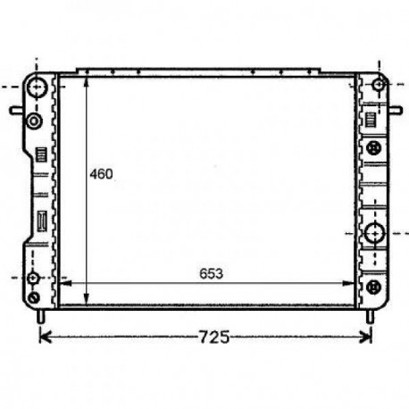 Radiateur refroidissement du moteur Opel Omega B apres 1999 Opel Omega B apres 1999