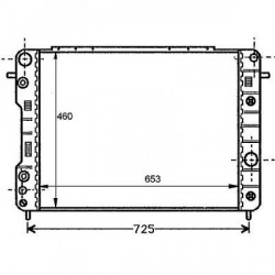Radiateur refroidissement du moteur Opel Omega B apres 1999