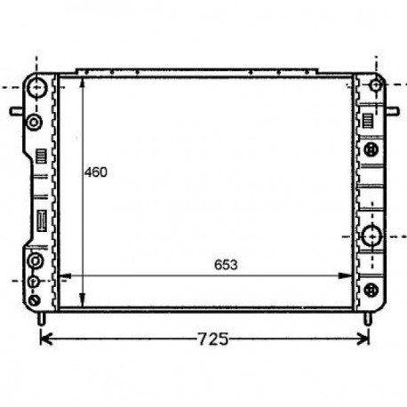 Radiateur refroidissement du moteur Opel Omega B apres 1999 Opel Omega B apres 1999