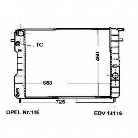  Radiateur Eau OMEGA B. 2.5.3.0 V6.MAN. 