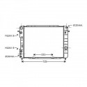 Radiateur refroidissement du moteur Opel Omega B 94-99 Opel Omega B apres 1999