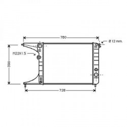 Radiateur refroidissement du moteur Opel Omega B apres 1999 Opel Omega B apres 1999