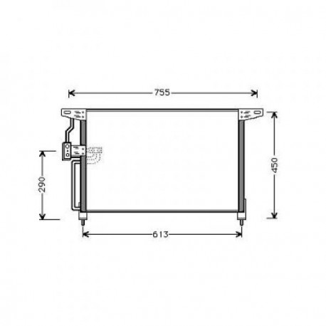 Condenseur climatisation Opel Omega B 94-99