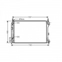 Radiateur refroidissement du moteur Opel Vectra C apres 2005 Berline / Break Opel Vectra C apres 2005 Berline / Break Opel Vectr