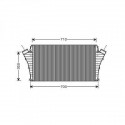 Intercooler échangeur Opel Signum 03-05 Opel Signum 05-08 Opel Vectra C 02-05 Berline / Break
