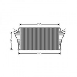 Intercooler échangeur Opel Signum 03-05 Opel Signum 05-08 Opel Vectra C 02-05 Berline / Break Opel Vectra C apres 2005 Berline 