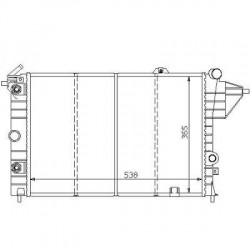 Radiateur refroidissement du moteur Opel Vectra 88-92 Opel Vectra 92-95