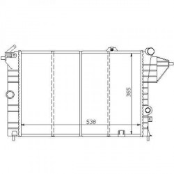 Radiateur refroidissement du moteur Opel Calibra 90-97
