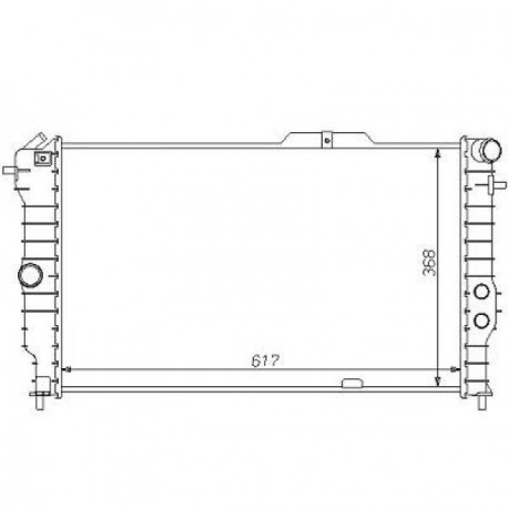 Radiateur refroidissement du moteur Opel Calibra 90-97 Opel Calibra 90-97 Opel Calibra 90-97