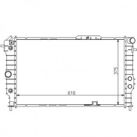 Radiateur refroidissement du moteur Opel Calibra 90-97