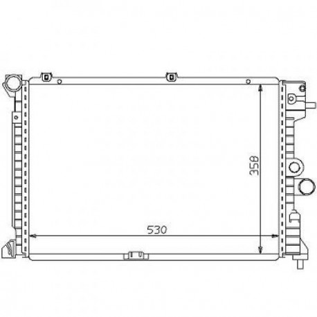 Radiateur refroidissement du moteur Opel Vectra 88-92 Opel Vectra 92-95