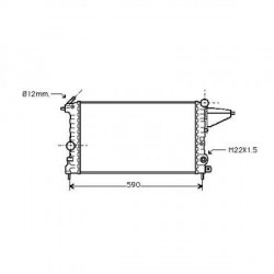 Radiateur refroidissement du moteur Opel Vectra 88-92 Opel Vectra 92-95