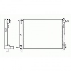 Radiateur refroidissement du moteur Chrysler Voyager 01-04 Chrysler Voyager 04-07