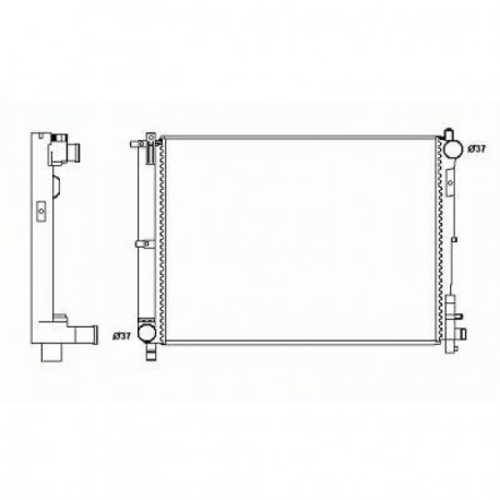 Radiateur refroidissement du moteur Chrysler Voyager 01-04 Chrysler Voyager 04-07