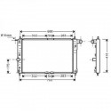 Radiateur refroidissement du moteur Chevrolet / Daewoo Lanos apres 97