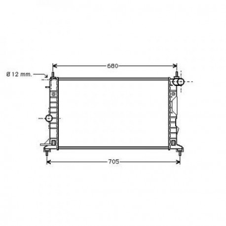 Radiateur refroidissement du moteur Opel Vectra B 99-02