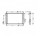 Radiateur refroidissement du moteur Chevrolet / Daewoo Matiz 01-05