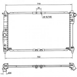 Radiateur refroidissement du moteur Chevrolet / Daewoo Nubira 97-99