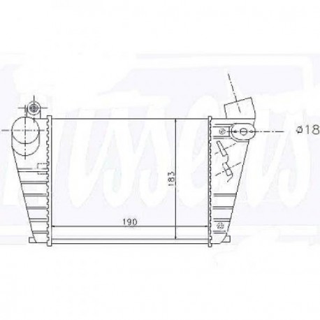 Radiateur Air GOLF IV01-04 185x190x85