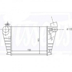 Radiateur Air GOLF IV01-04 185x190x85