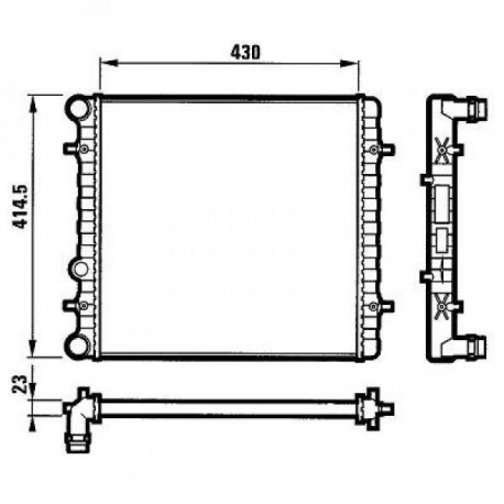 Radiateur eau OCTAVIA