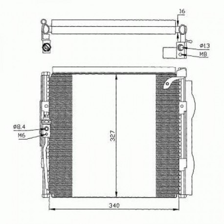  Condenseur HONDA CIVIC. tous mod. 