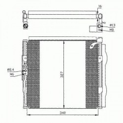  Condenseur HONDA CIVIC. tous mod. 
