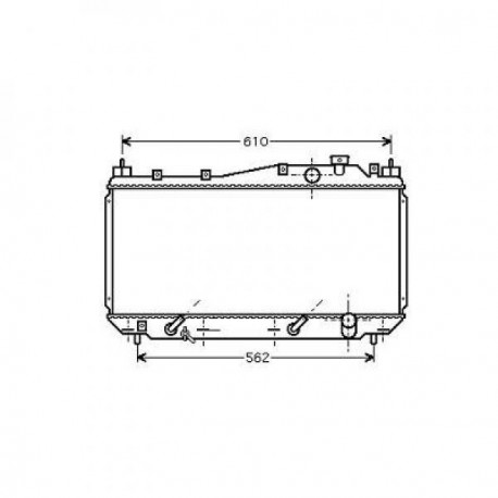 Radiateur refroidissement du moteur Honda Civic 01-03 (2 / 4 portes)